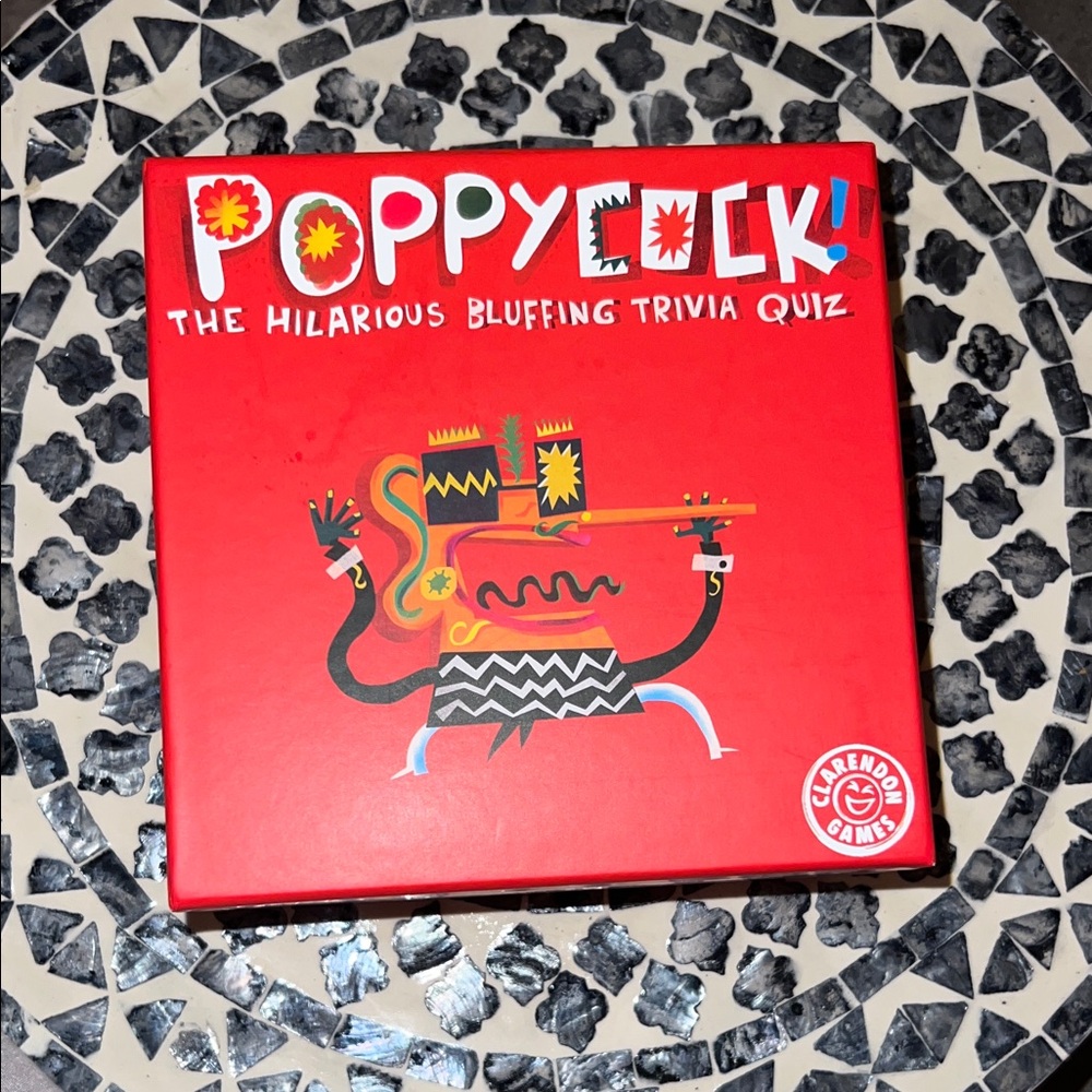 Poppycock Trivia Quiz Game - Red